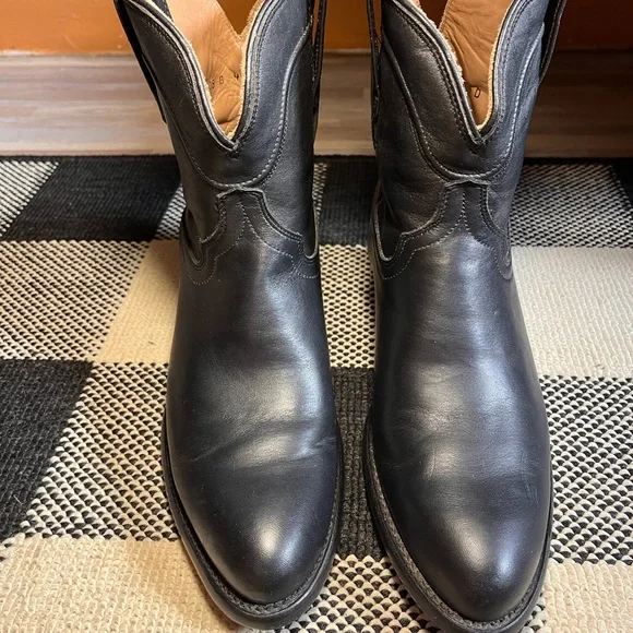 Tecovas Penny Black Heeled Boots - Picture 6 of 9